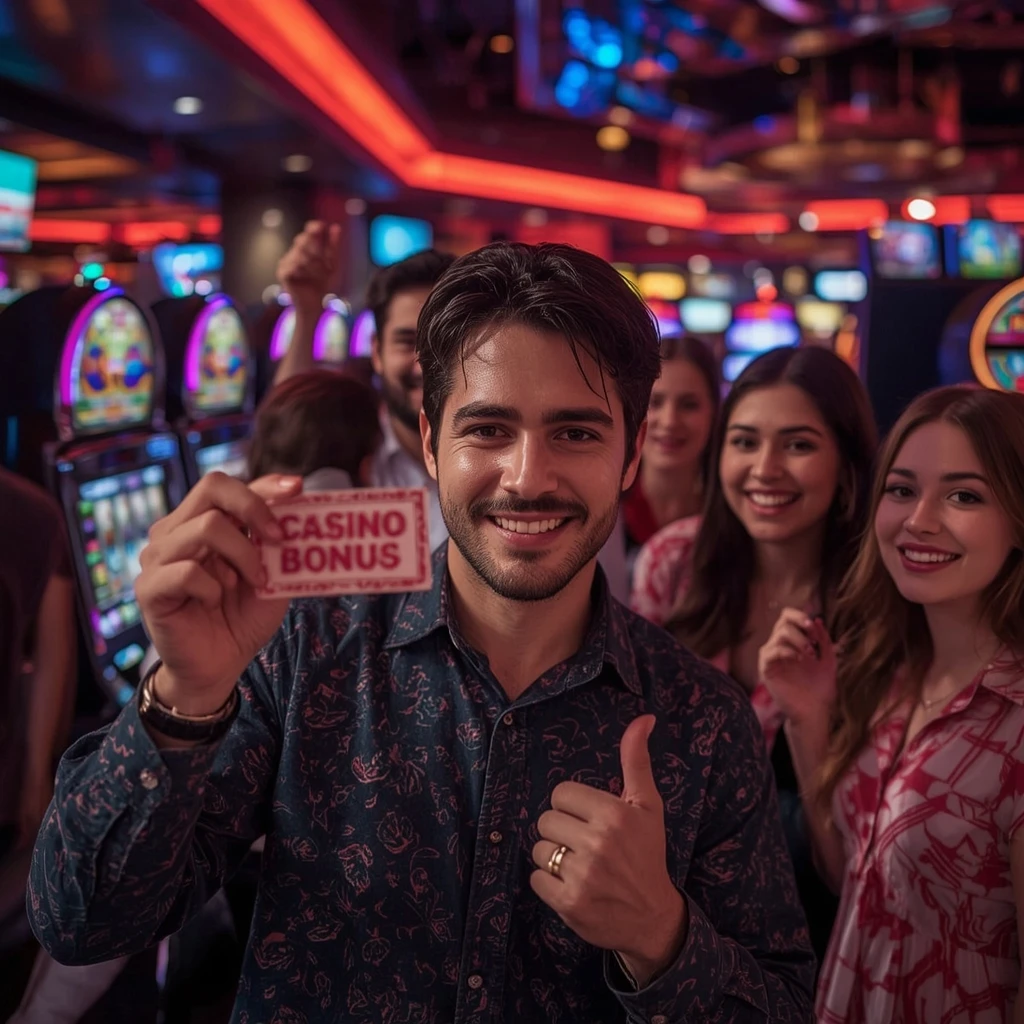 une personne avec un bonus de Magical Spin Casino
