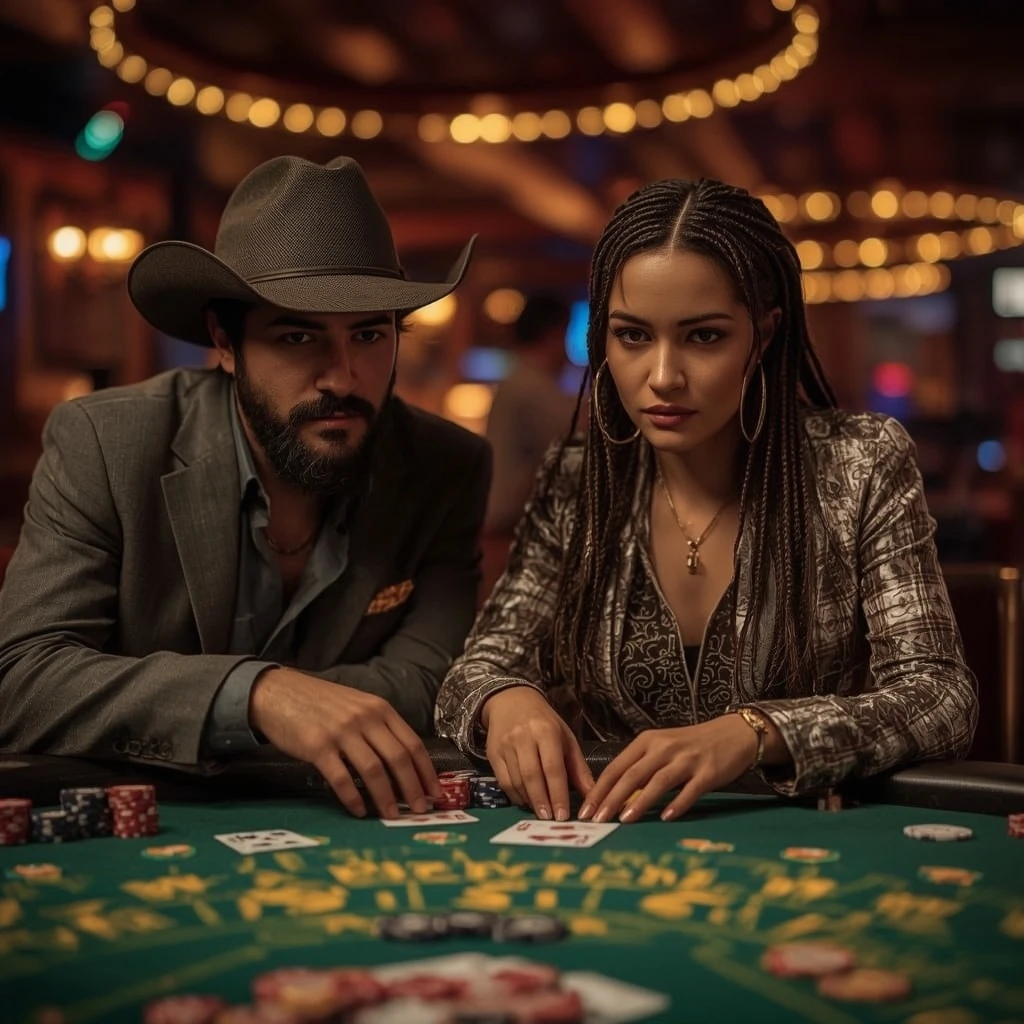 photo de deux joueurs de poker MAGICAL SPIN CASINO