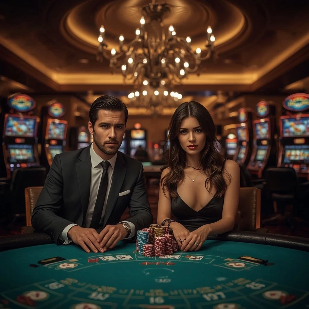 Deux joueurs de poker dans un MAGICAL SPIN CASINO